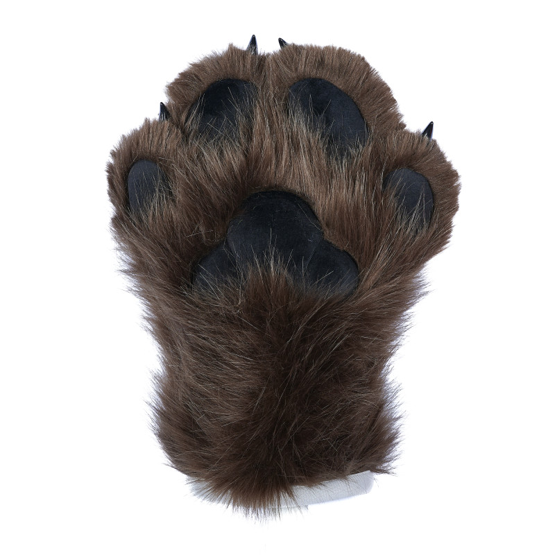 Feral Four Finger Paw Gloves - Brown