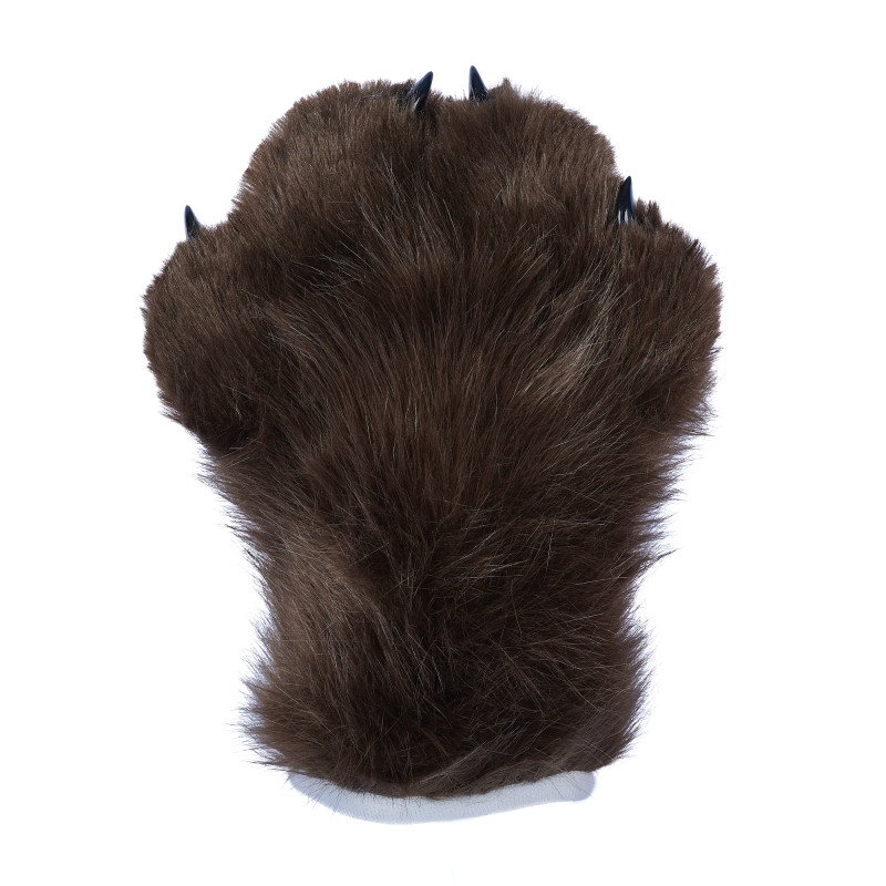 Feral Four Finger Paw Gloves - Brown