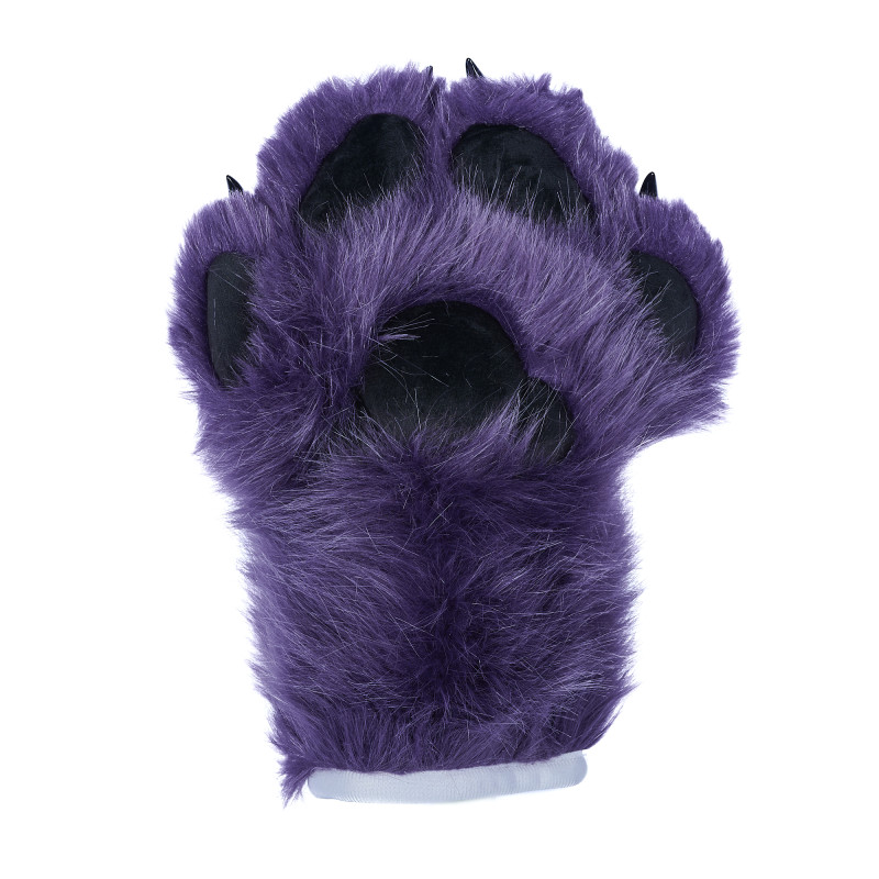 Feral Four Finger Paw Gloves - Purple