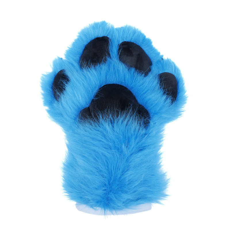 Feral Four Finger Paw Gloves - Electric Blue