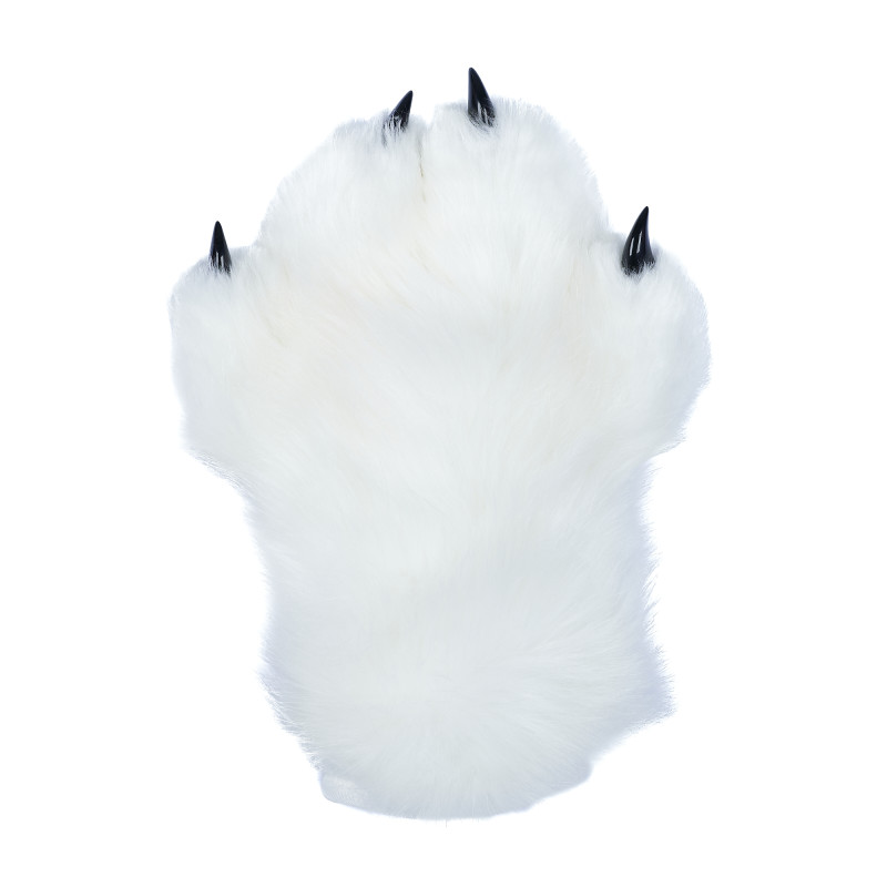 Feral Four Finger Paw Gloves - White