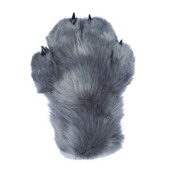 Feral Four Finger Paw Gloves - Gray