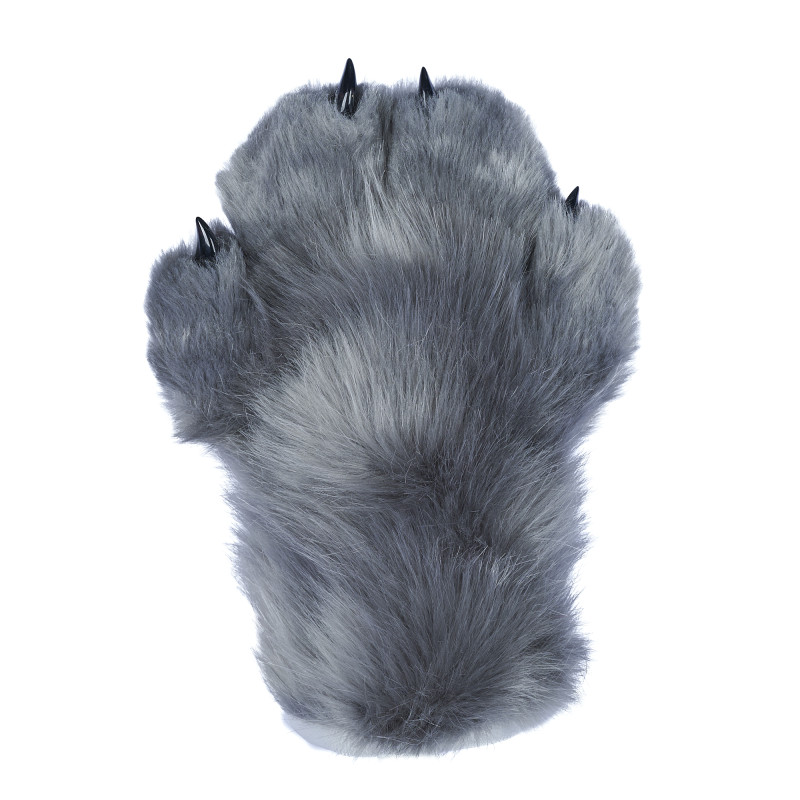 Feral Four Finger Paw Gloves - Gray
