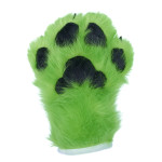 Feral Four Finger Paw Gloves - Lime Green