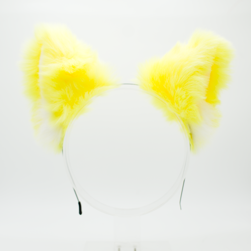 Wolf Headband Ears - Yellow