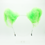 Wolf Headband Ears - Lime Green