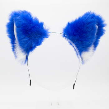 Wolf Headband Ears - Royal Blue