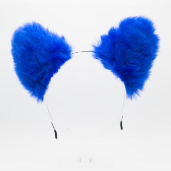 Wolf Headband Ears - Royal Blue