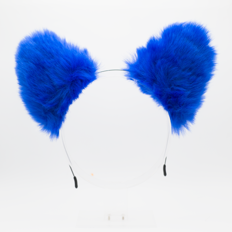 Wolf Headband Ears - Royal Blue