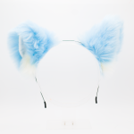 Wolf Headband Ears - Baby Blue