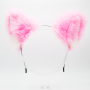Wolf Headband Ears - Baby Pink