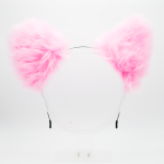 Wolf Headband Ears - Baby Pink