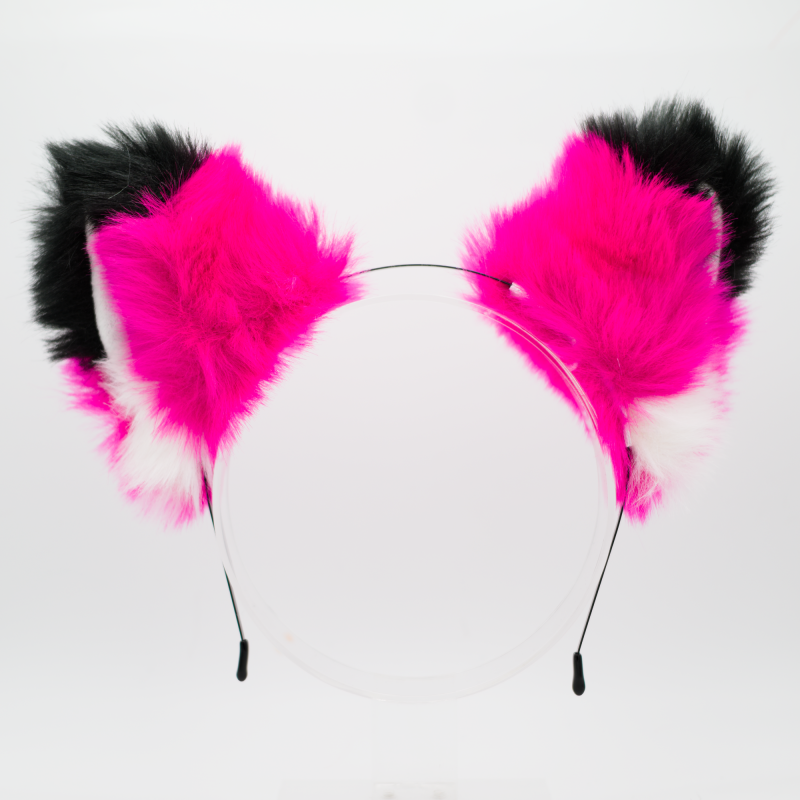 Fox Headband Ears - Hot Pink