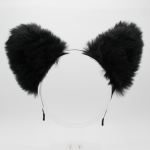 Wolf Headband Ears - Black