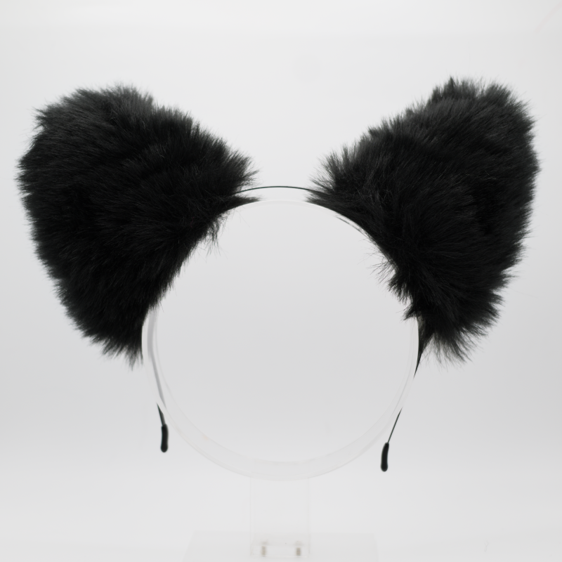 Wolf Headband Ears - Black