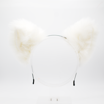 Wolf Headband Ears - White