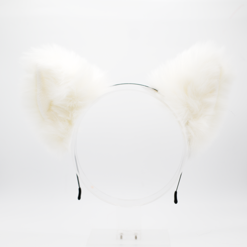 Wolf Headband Ears - White