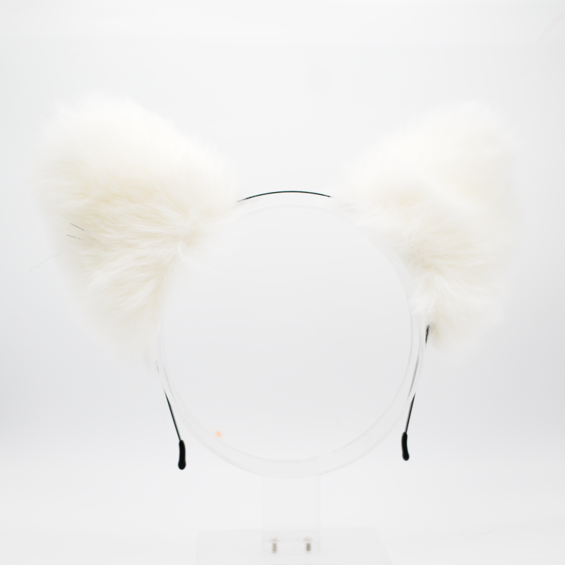 Wolf Headband Ears - White