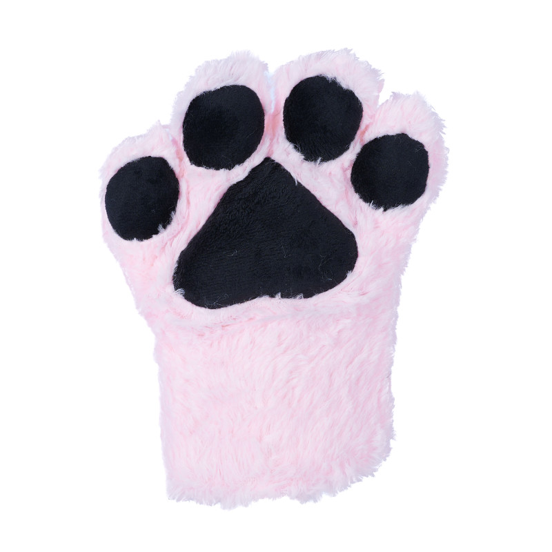 Basic Four Finger Paw Gloves - Pink