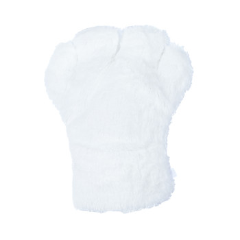 Basic Four Finger Paw Gloves - White