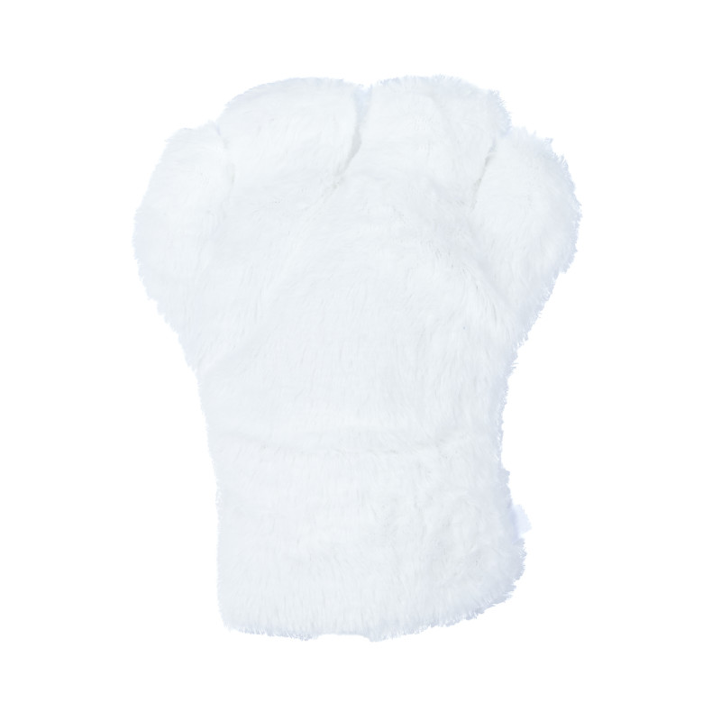 Basic Four Finger Paw Gloves - White