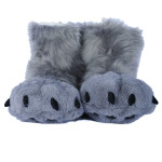 Fancy Paw Slippers - Gray