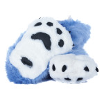 Fancy Paw Slippers - Periwinkle + White