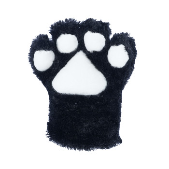 Basic Four Finger Paw Gloves - Black