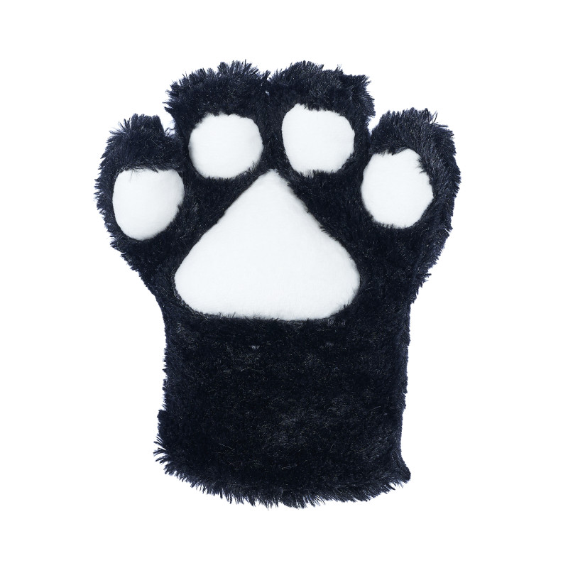 Basic Four Finger Paw Gloves - Black