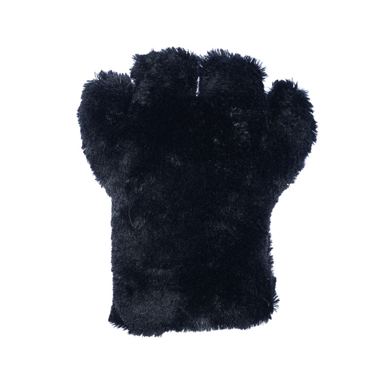 Basic Four Finger Paw Gloves - Black
