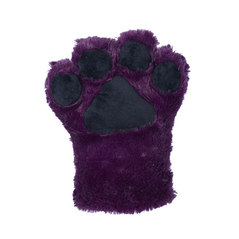 Basic Four Finger Paw Gloves - Dark Purple