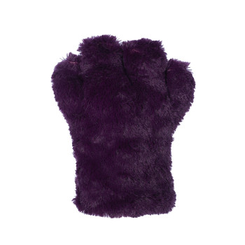 Basic Four Finger Paw Gloves - Dark Purple