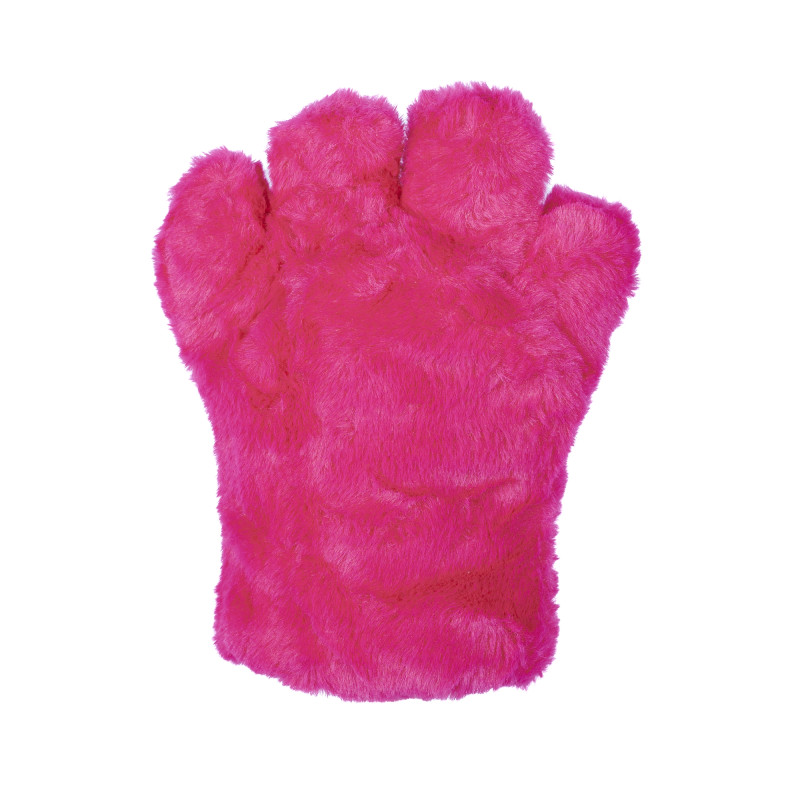 Basic Four Finger Paw Gloves - Hot Pink