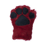 Basic Four Finger Paw Gloves - Maroon