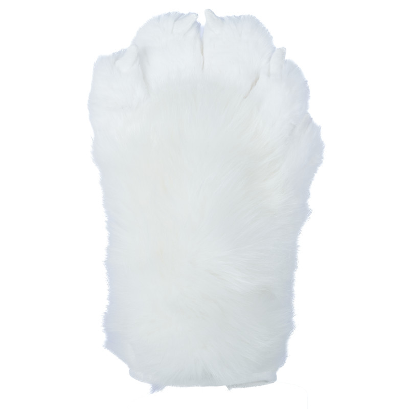 Fancy Five Finger Paw Gloves - White + Pink