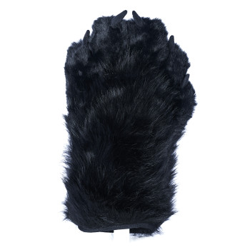 Fancy Five Finger Paw Gloves - Black