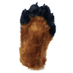 Fancy Five Finger Paw Gloves - Rust + Black