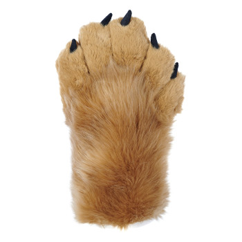 Fancy Five Finger Paw Gloves - Caramel + Black