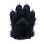 Fancy Four Finger Paw Gloves - Black