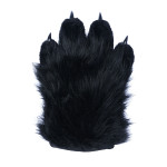 Fancy Four Finger Paw Gloves - Black