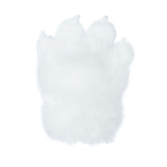 Fancy Four Finger Paw Gloves - White + Pink